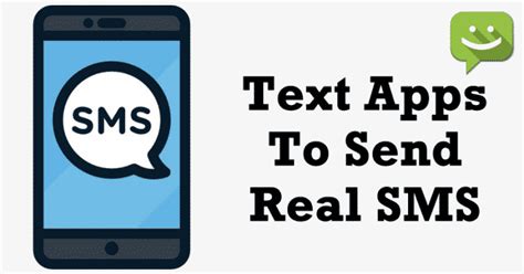 5 free text apps for Android that send real SMS .